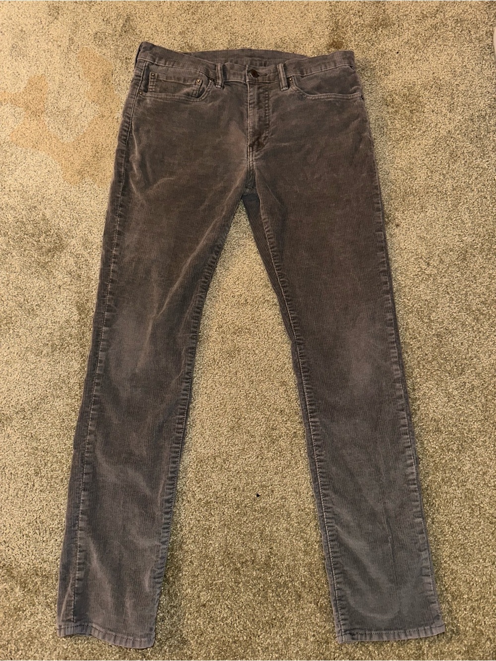⭐️ Levi's Men’s 34x32 Gray Corduroy Pants with Logo Tab - Picture 3 of 10